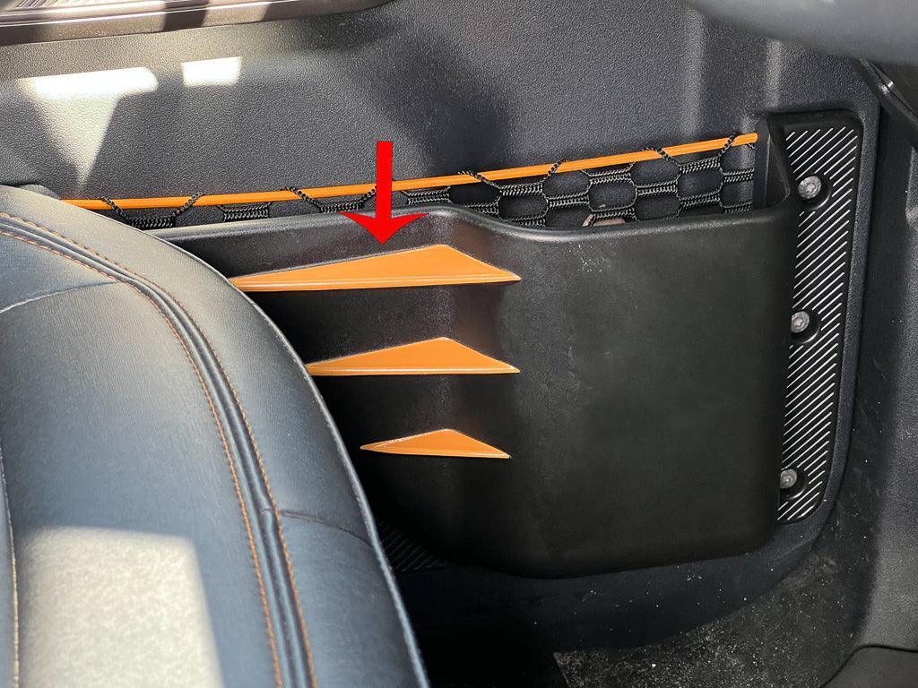 Printed Series ABS Bin Fin Overlays (Front) - 2021+ Bronco - Speedlogix