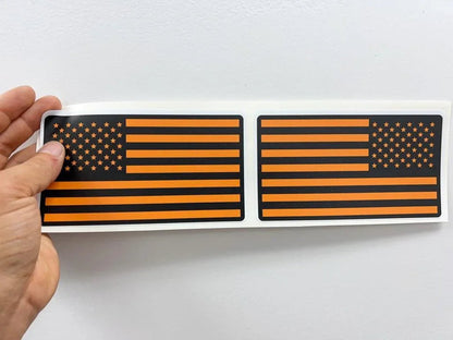Printed Series American Flag Fender Stickers - 2021+ Bronco / Bronco Sport / Jeep / Universal - Speedlogix