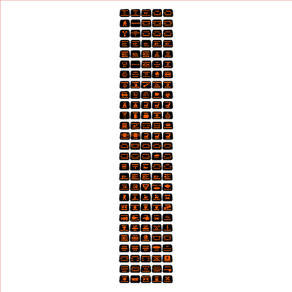 Printed Series Auxiliary Switch Labels (Upfitter) - 2021+ Bronco / F - 150 Tremor / F - 150 Raptor / Ranger Tremor / 2023+ Super Duty / 25+ Bronco Sport - Speedlogix