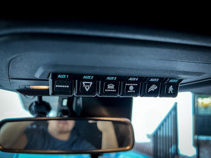 Printed Series Auxiliary Switch Labels (Upfitter) - 2021+ Bronco / F - 150 Tremor / F - 150 Raptor / Ranger Tremor / 2023+ Super Duty / 25+ Bronco Sport - Speedlogix