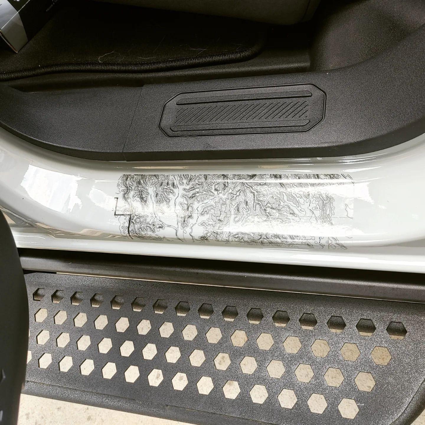 Printed Series Door Sill Protectors - 2021+ Bronco 2/4 Door - Speedlogix