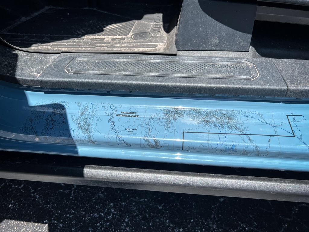 Printed Series Door Sill Protectors - 2021+ Bronco 2/4 Door - Speedlogix