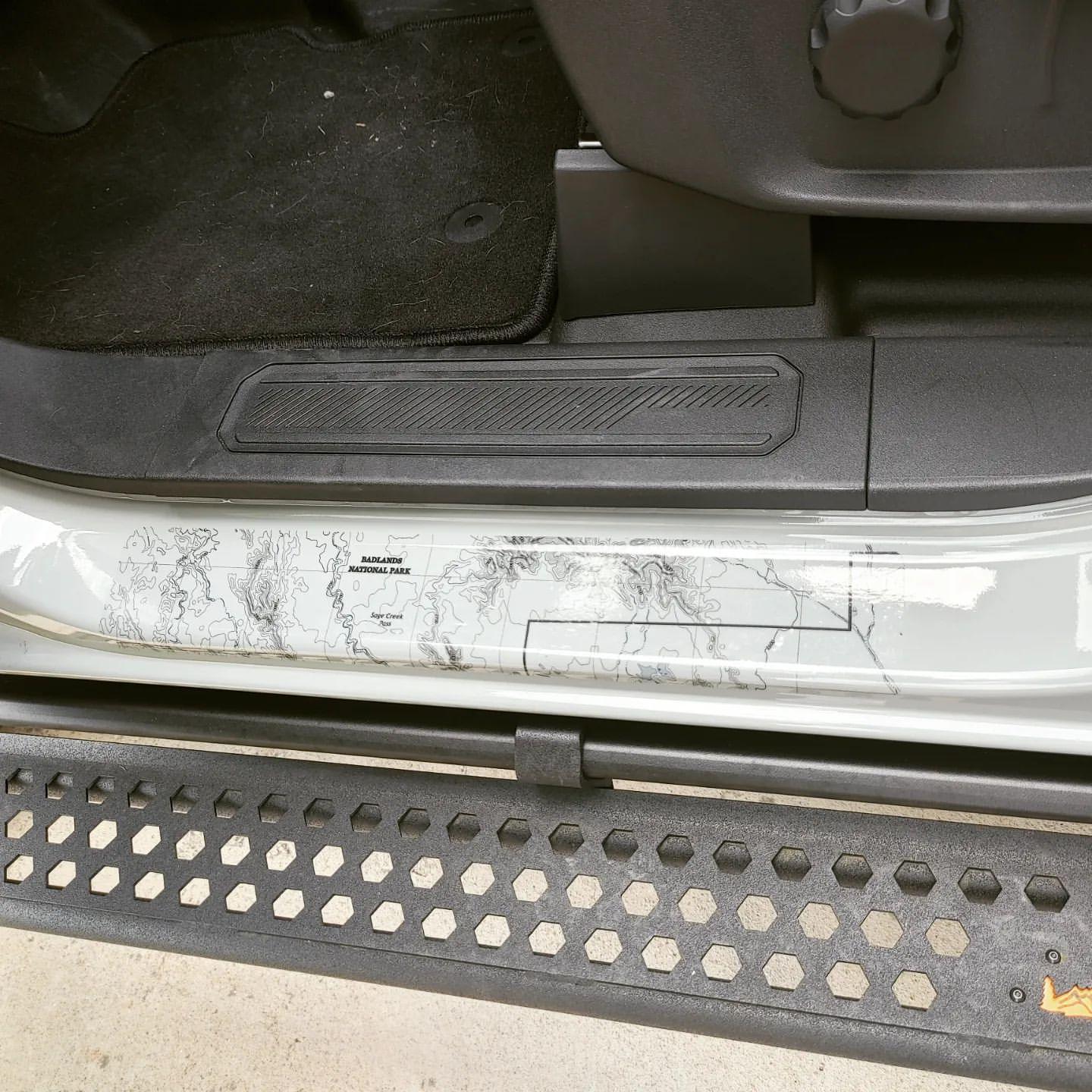 Printed Series Door Sill Protectors - 2021+ Bronco 2/4 Door - Speedlogix