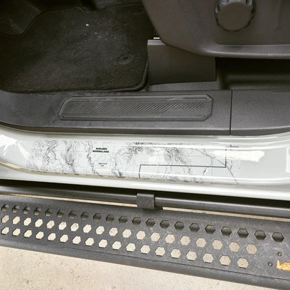 Printed Series Door Sill Protectors - 2021+ Bronco 2/4 Door - Speedlogix