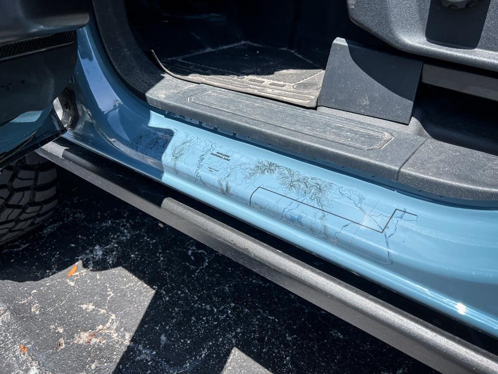 Printed Series Door Sill Protectors - 2021+ Bronco 2/4 Door