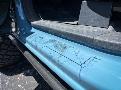 Printed Series Door Sill Protectors - 2021+ Bronco 2/4 Door