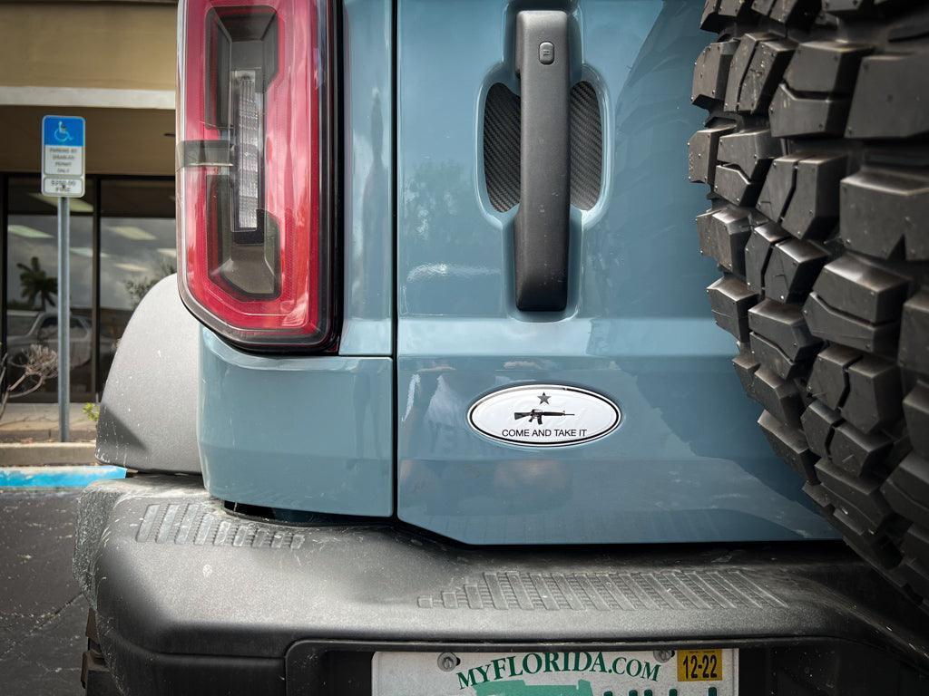 Printed Series Ford Bronco Rear Oval Emblem Overlays (Full Print) - 2021+ Bronco / Bronco Sport