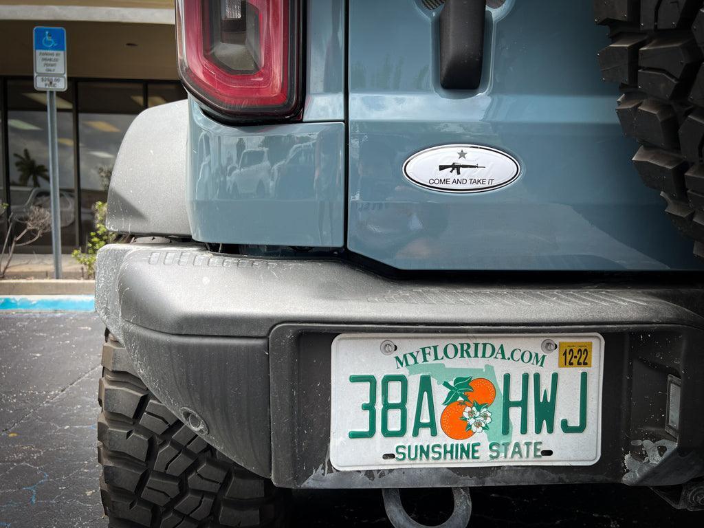 Printed Series Ford Bronco Rear Oval Emblem Overlays (Full Print) - 2021+ Bronco / Bronco Sport - Speedlogix
