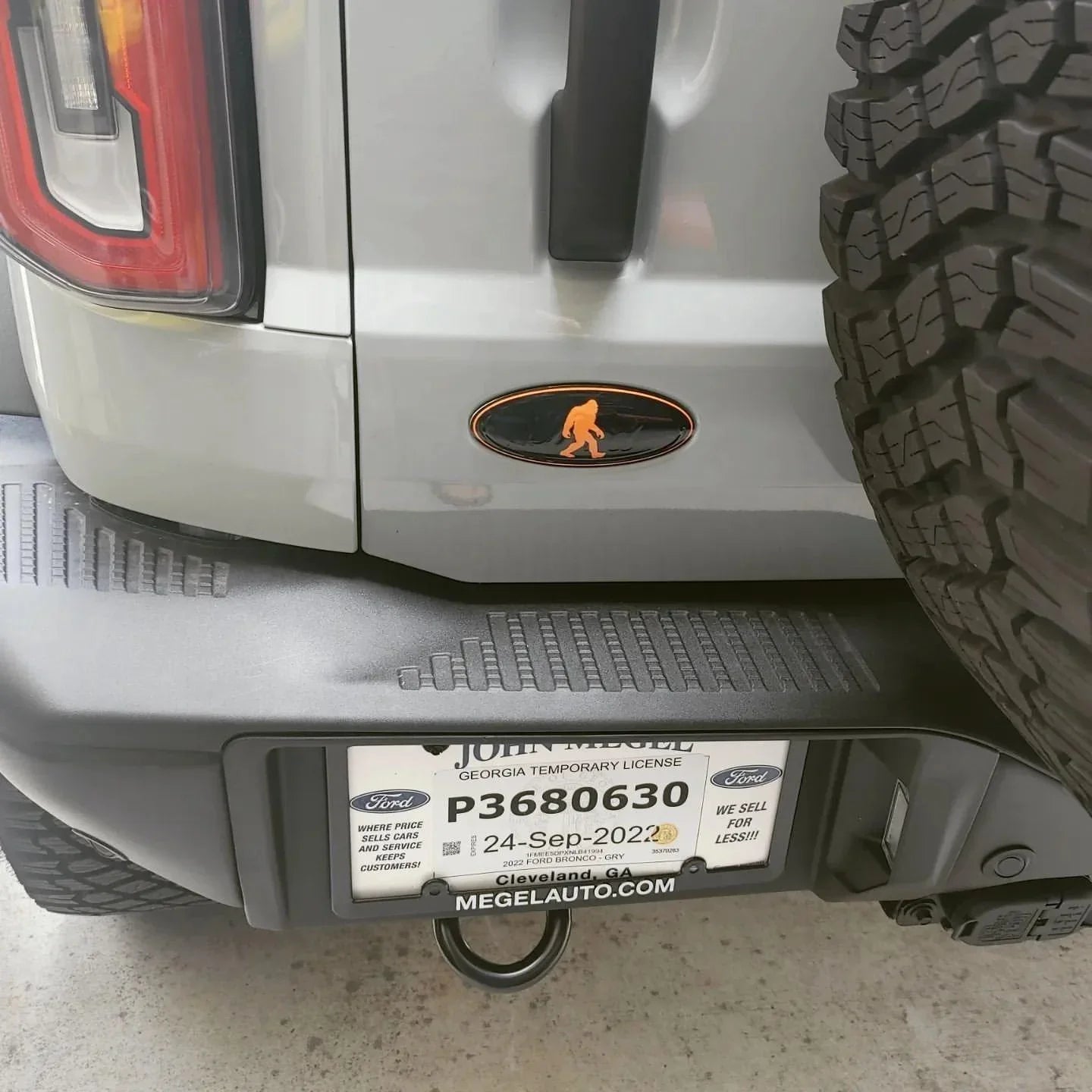 Printed Series Ford Bronco Rear Oval Emblem Overlays (Full Print) - 2021+ Bronco / Bronco Sport - Speedlogix