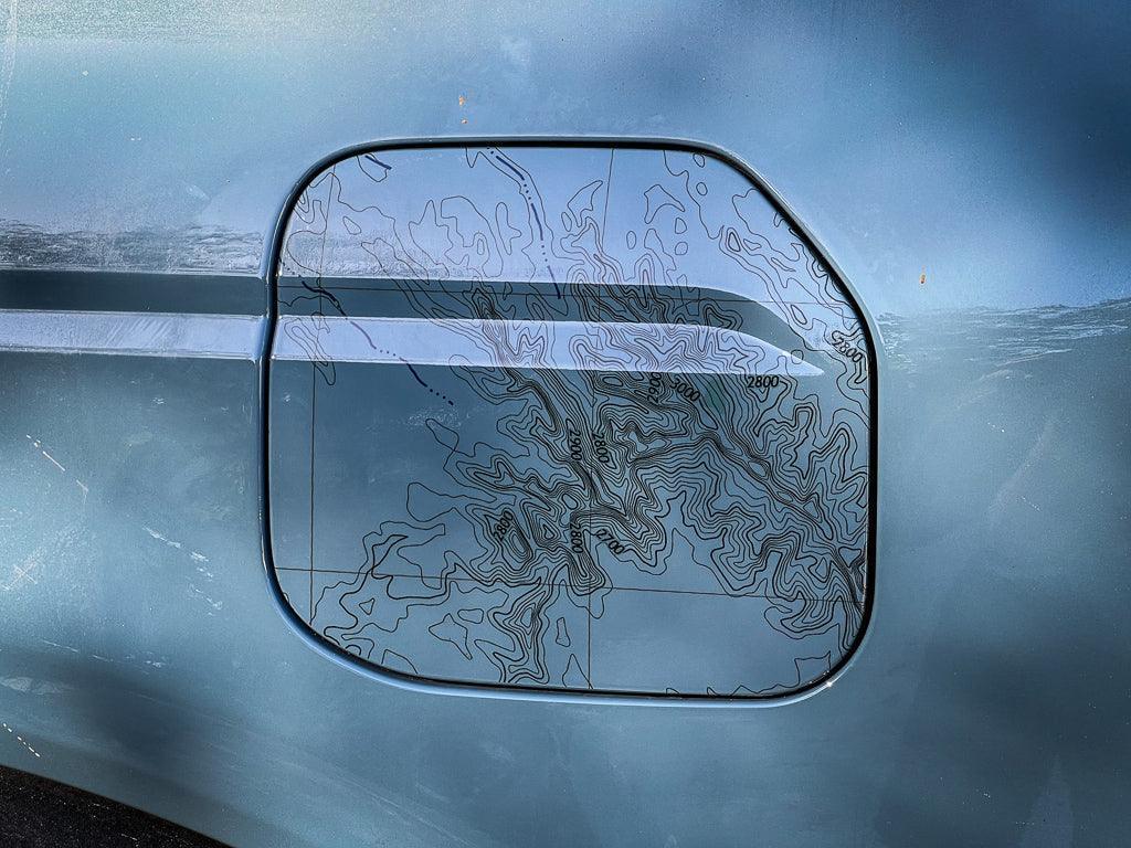 Printed Series Fuel Door Overlay - 2021+ Bronco - Speedlogix