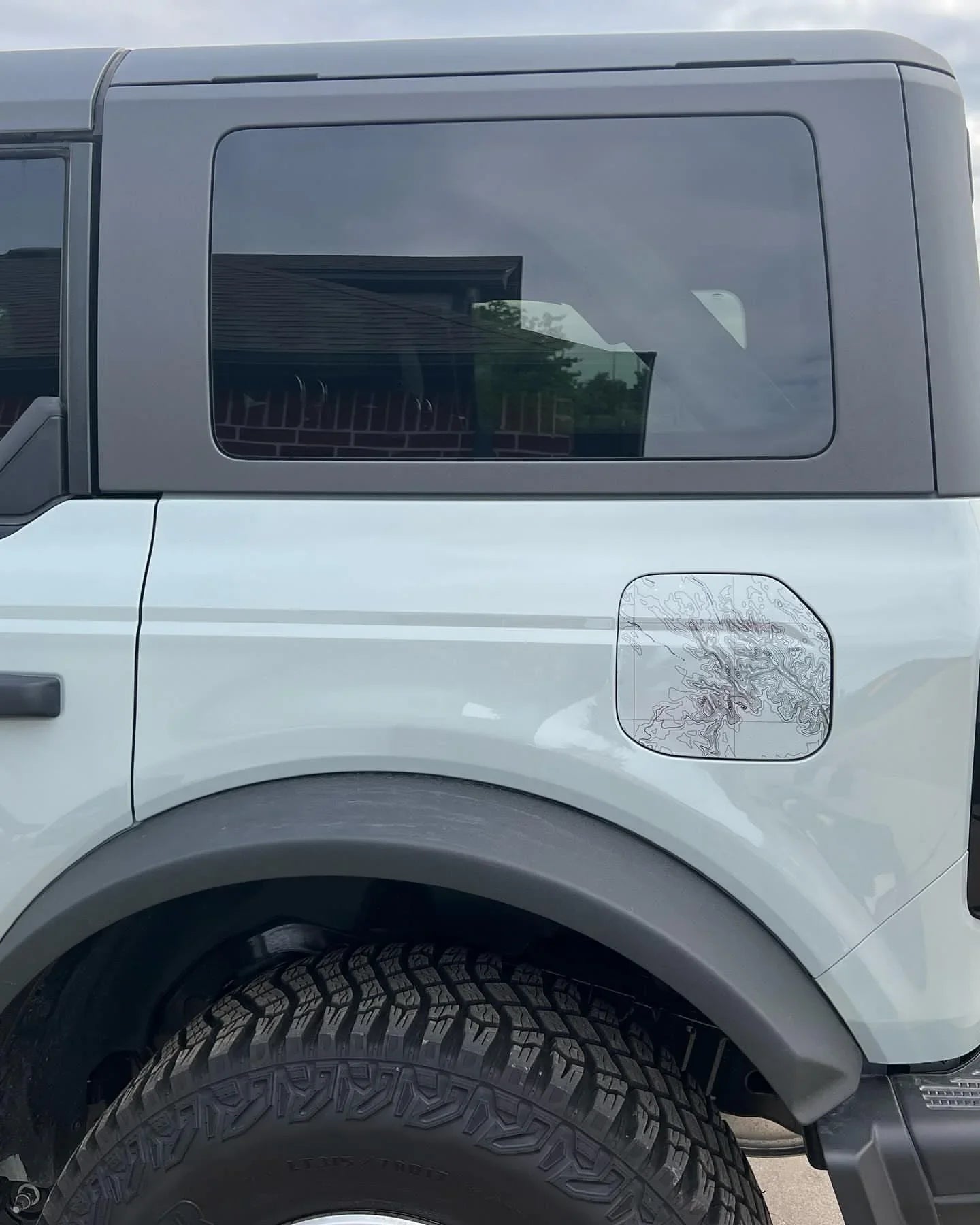 Printed Series Fuel Door Overlay - 2021+ Bronco - Speedlogix