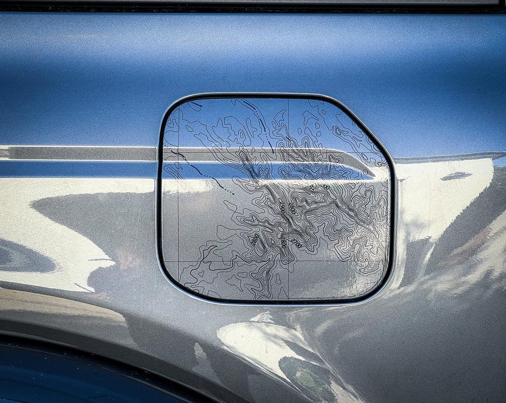 Printed Series Fuel Door Overlay - 2021+ Bronco - Speedlogix