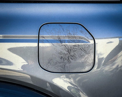 Printed Series Fuel Door Overlay - 2021+ Bronco - Speedlogix