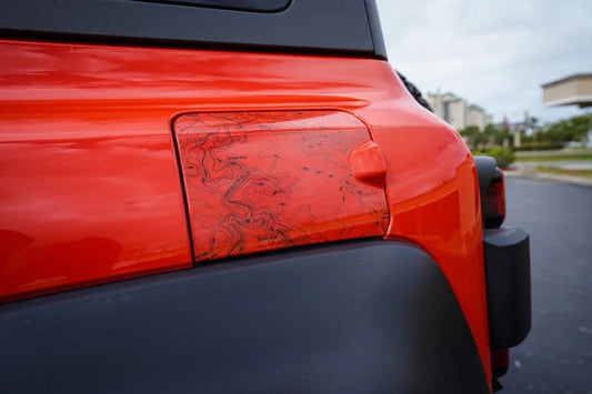Printed Series Fuel Door Overlay - 2021+ Bronco Raptor - Speedlogix