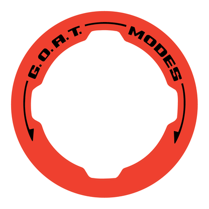 Printed Series GOAT Mode Dial Ring Overlay V2 - 2021+ Bronco - Speedlogix