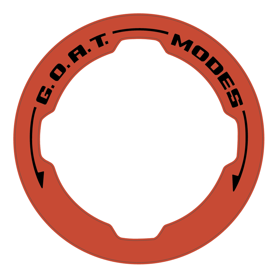 Printed Series GOAT Mode Dial Ring Overlay V2 - 2021+ Bronco - Speedlogix