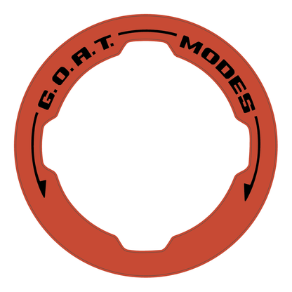 Printed Series GOAT Mode Dial Ring Overlay V2 - 2021+ Bronco - Speedlogix
