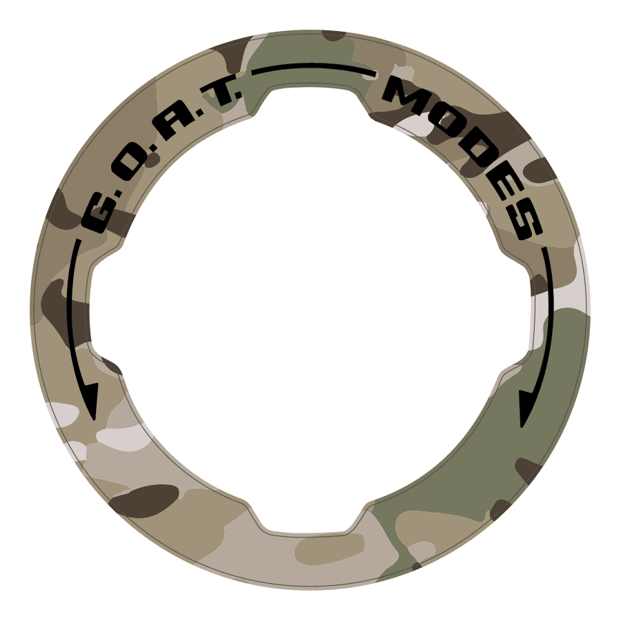 Printed Series GOAT Mode Dial Ring Overlay V2 - 2021+ Bronco - Speedlogix