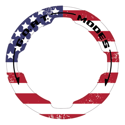 Printed Series GOAT Mode Dial Ring Overlay V2 - 2021+ Bronco - Speedlogix