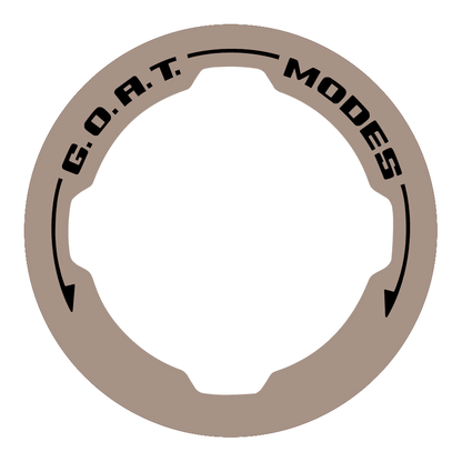 Printed Series GOAT Mode Dial Ring Overlay V2 - 2021+ Bronco