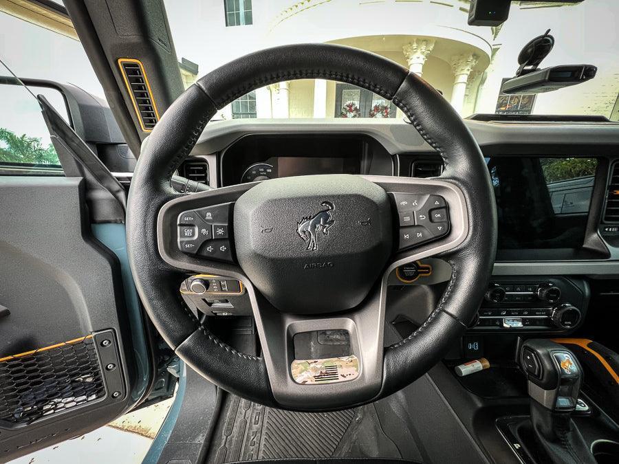 Printed Series Lower Steering Wheel Spoke Overlay - 2021+ Bronco - Speedlogix