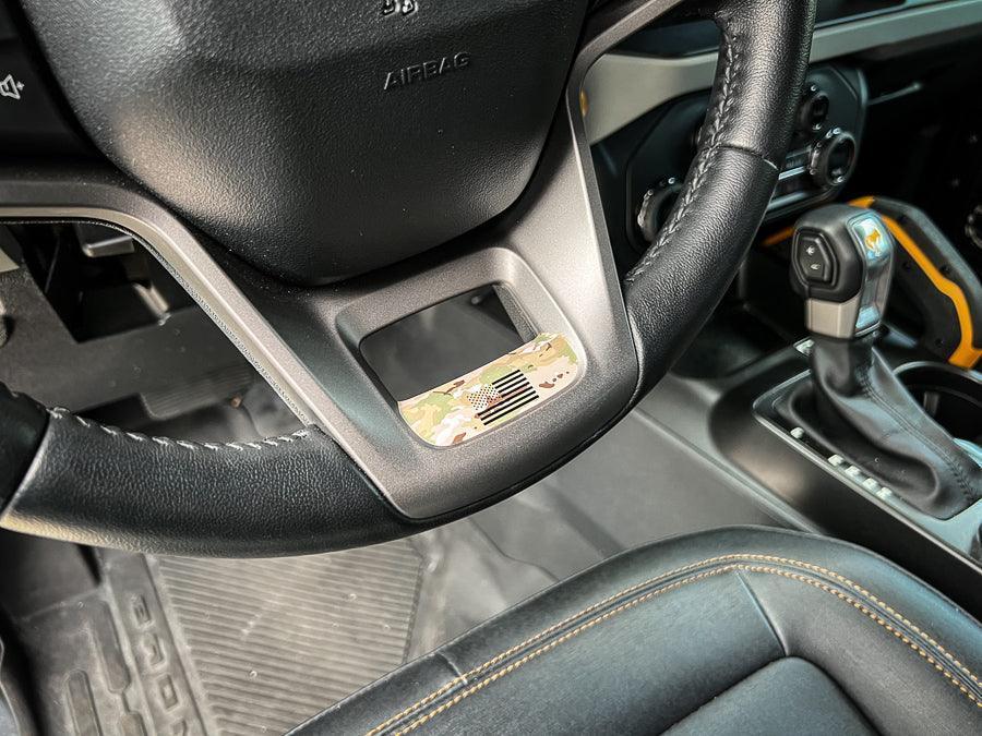 Printed Series Lower Steering Wheel Spoke Overlay - 2021+ Bronco - Speedlogix