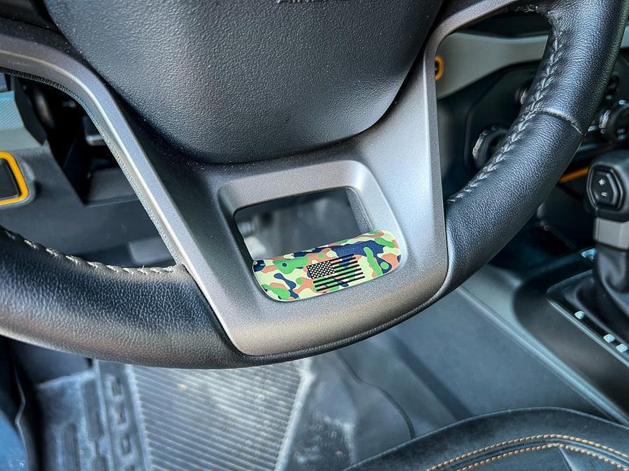 Printed Series Lower Steering Wheel Spoke Overlay - 2021+ Bronco - Speedlogix