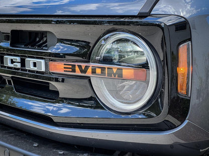 Printed Series Signature DRL Bar Overlays - 2021+ Bronco (Signature Headlights) - Speedlogix