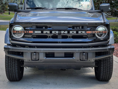 Printed Series Signature DRL Bar Overlays - 2021+ Bronco (Signature Headlights) - Speedlogix