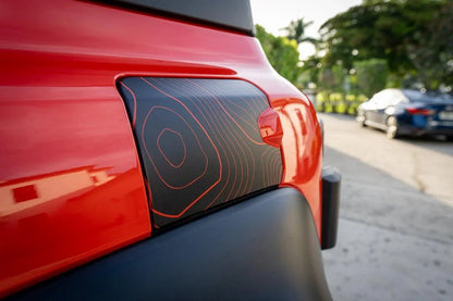 Printed Series Stealth Topo Fuel Door Overlay - 2021+ Bronco - Speedlogix