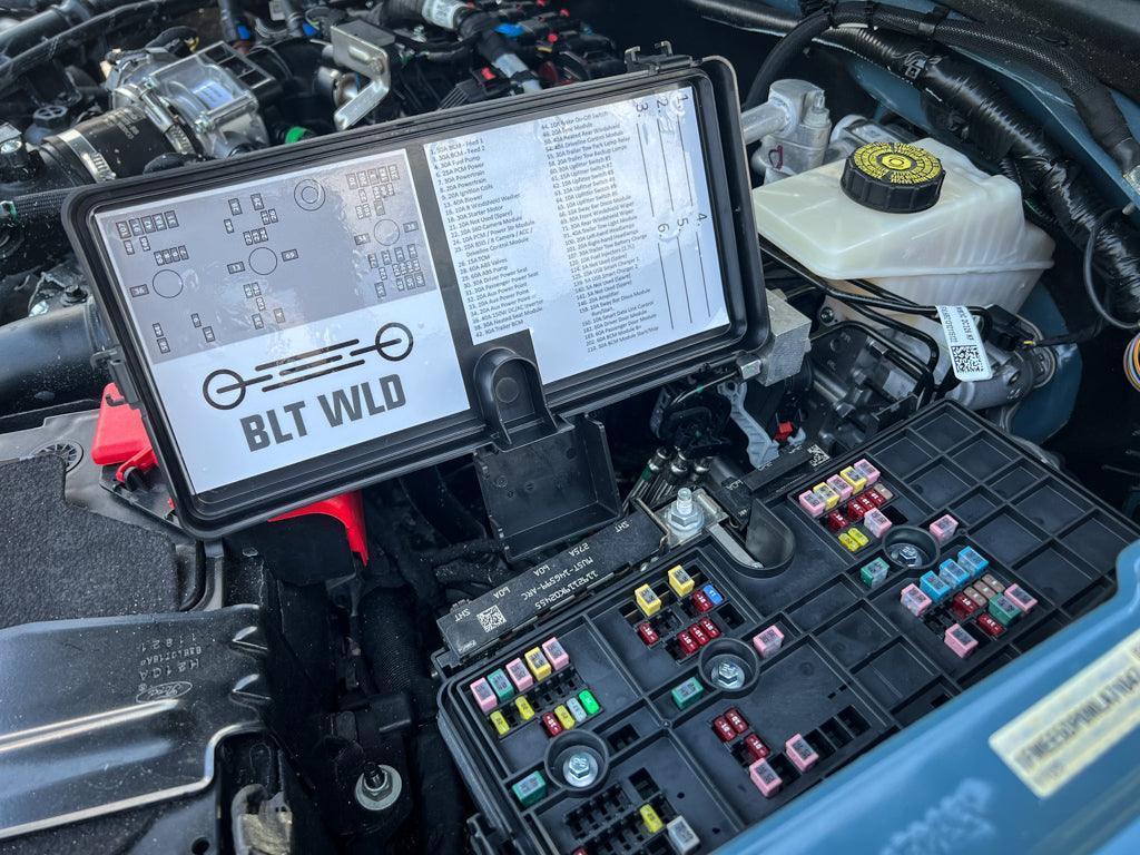 Printed Series Underhood Fuse Box Lid Labels - 2021+ Bronco - Speedlogix