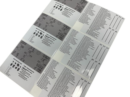 Printed Series Underhood Fuse Box Lid Labels - 2021+ Bronco