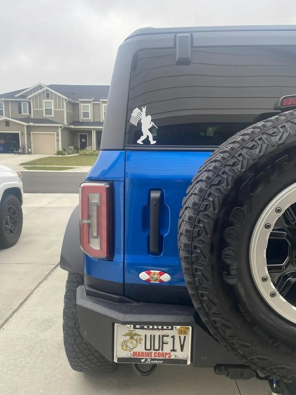 Printed Series US States Ford Bronco Rear Oval Emblem Overlay (Full Print) - 2021 - 2024 Bronco / Bronco Sport - Speedlogix