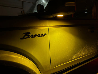 Puddle Light Covers (Amber or Yellow) - 2021+ Bronco - Speedlogix