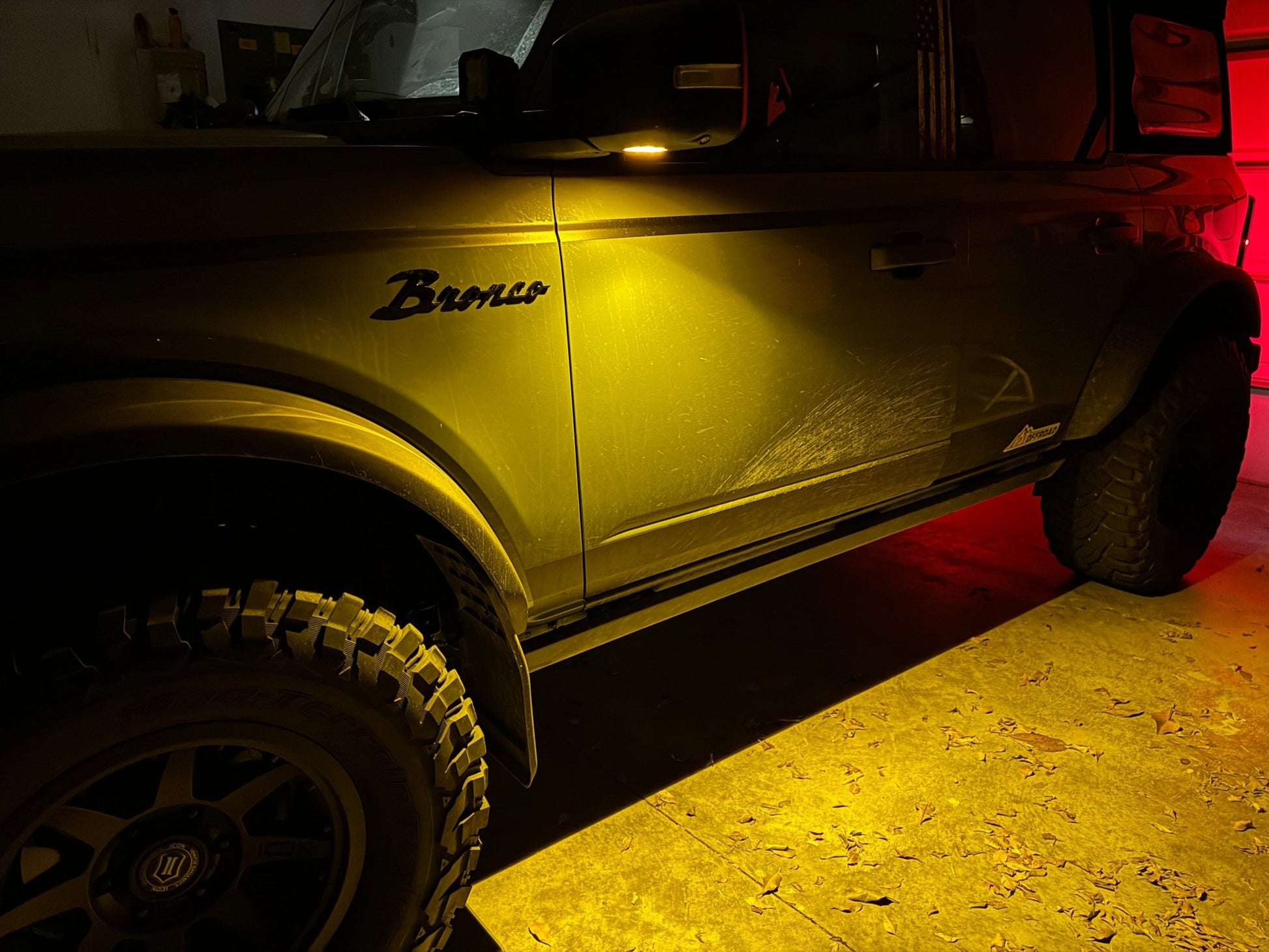 Puddle Light Covers (Amber or Yellow) - 2021+ Bronco - Speedlogix