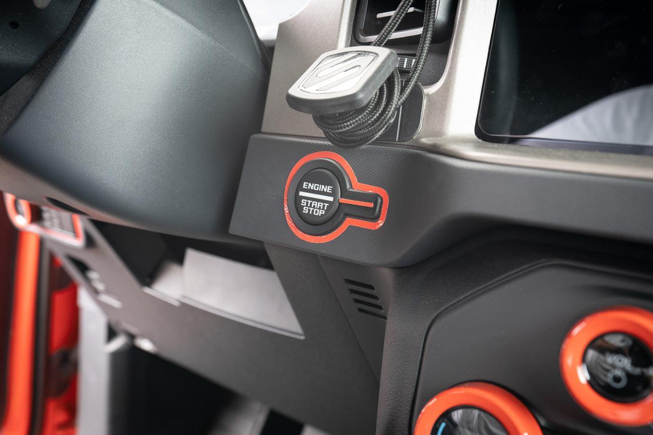 Push to Start Outline Overlay (Printed Series Vinyl) - 2021+ Bronco - Speedlogix