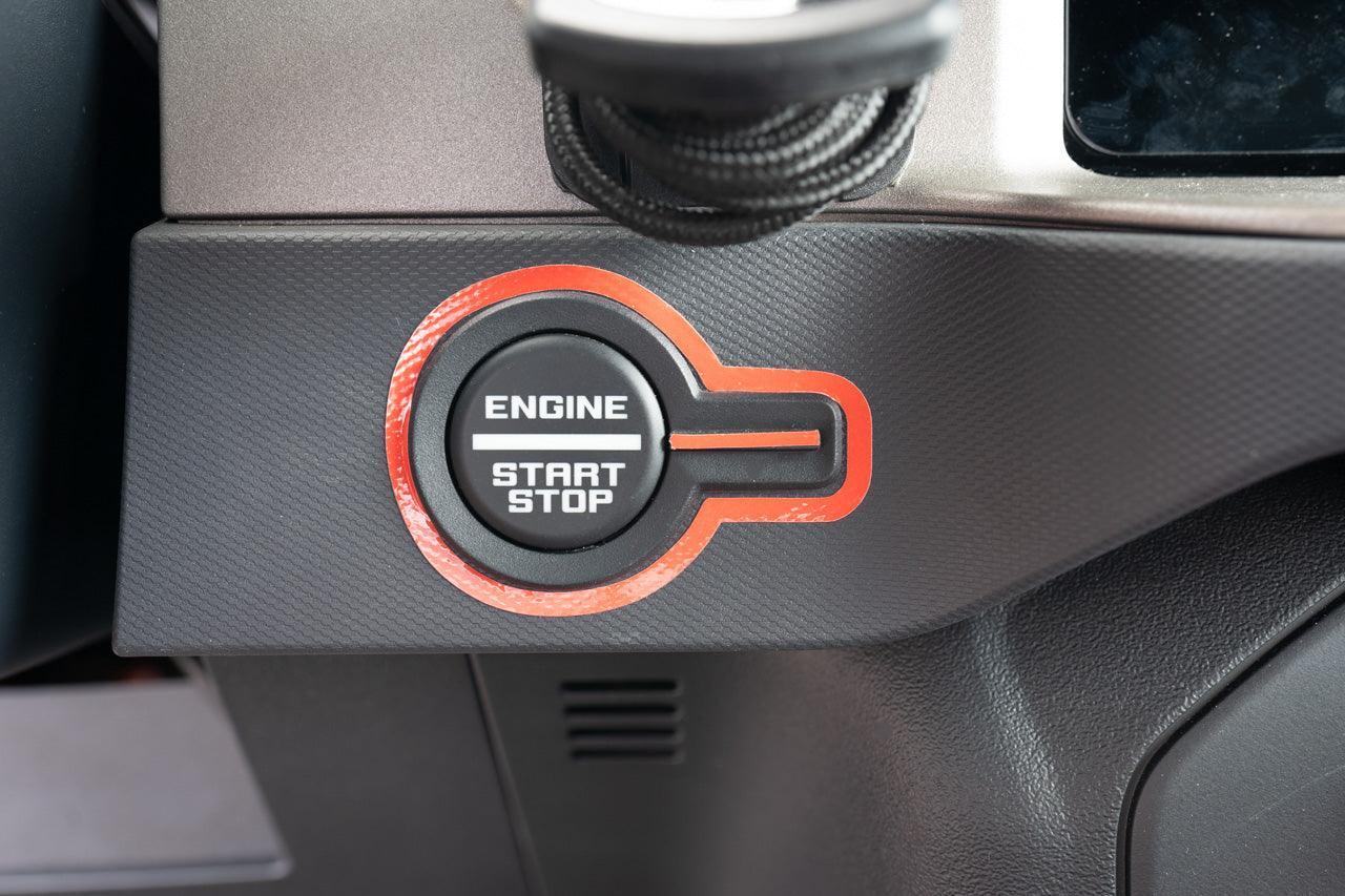 Push to Start Outline Overlay (Printed Series Vinyl) - 2021+ Bronco