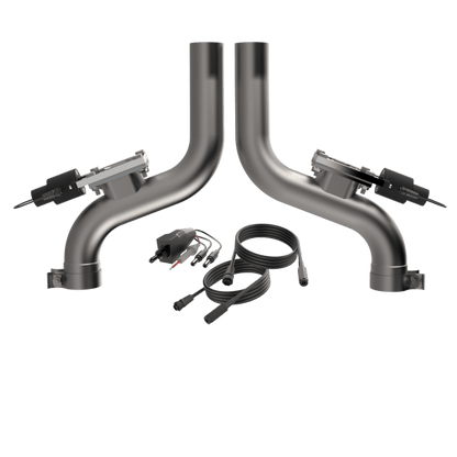 QTP Aggressor Electric Cutout Pipes 2011 - 2023 Challenger/Charger 5.7L - Speedlogix