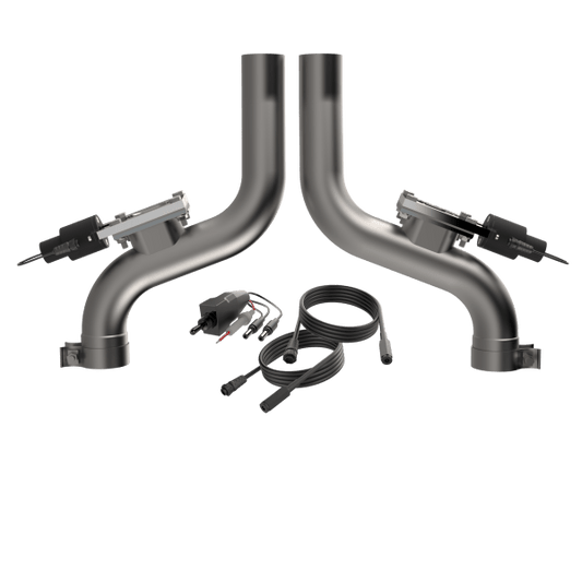 QTP Aggressor Electric Cutout Pipes 2011 - 2023 Challenger/Charger 5.7L - Speedlogix