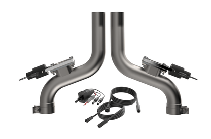 QTP Aggressor Electric Cutout Pipes 2011 - 2023 Challenger/Charger 6.2L/392/6.4L - Speedlogix
