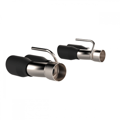 QTP Black Quad Exhaust Tips 2015 - 2023 Challenger 392/6.4L - Speedlogix