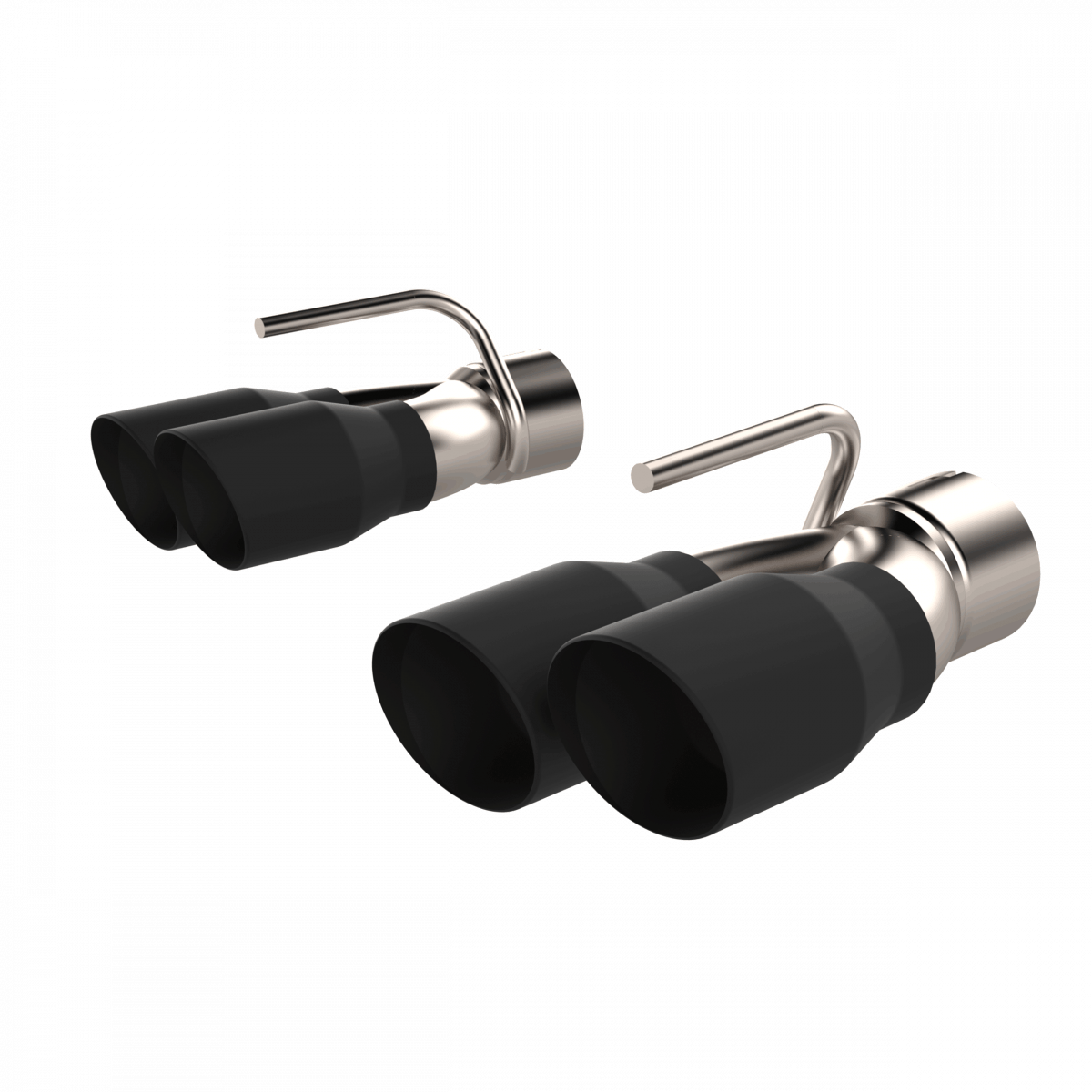 QTP Black Quad Exhaust Tips 2015 - 2023 Challenger 392/6.4L - Speedlogix