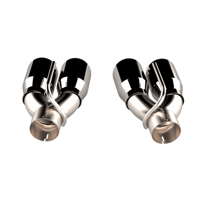 QTP Quad Polished Exhaust Tips 2015 - 2023 Challenger - Speedlogix
