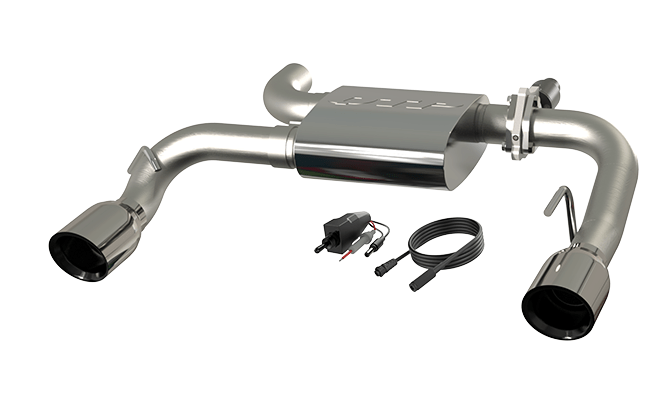 QTP Screamer Axle - Back, Stainless Tips 2021 - 2023 Bronco 2.3L/2.7L - Speedlogix
