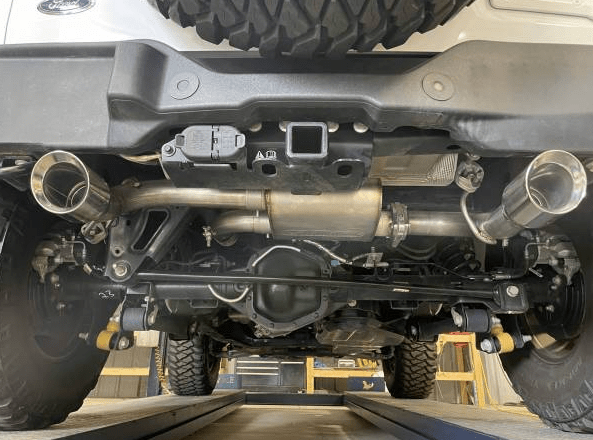 QTP Screamer Axle - Back, Stainless Tips 2021 - 2023 Bronco 2.3L/2.7L - Speedlogix