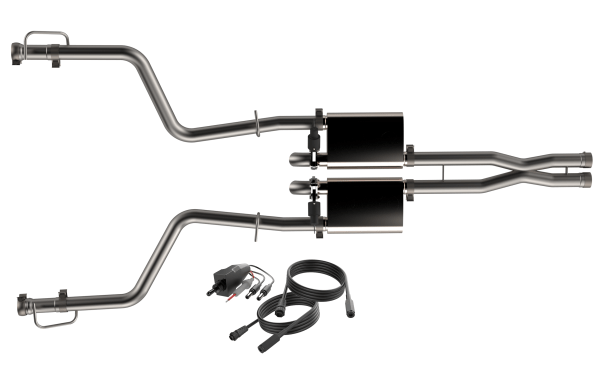 QTP Screamer Cat - Back Exhaust w/ Cut - Outs 2015 - 2023 Challenger 5.7L - Speedlogix