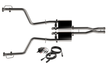 QTP Screamer Cat - Back Exhaust w/ Cut - Outs 2015 - 2023 Challenger 5.7L - Speedlogix