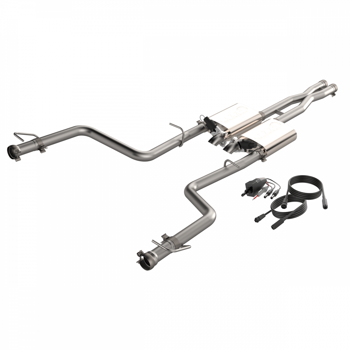 QTP Screamer Cat - Back Exhaust w/ Cut - Outs 2015 - 2023 Challenger 6.2L/6.4L - Speedlogix