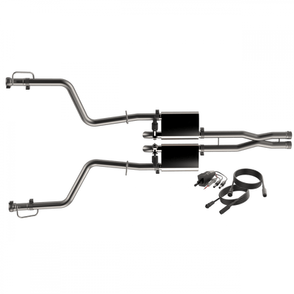 QTP Screamer Cat - Back Exhaust w/ Cut - Outs 2015 - 2023 Challenger 6.2L/6.4L - Speedlogix