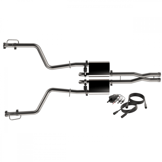 QTP Screamer Cat - Back Exhaust w/ Cut - Outs 2015 - 2023 Challenger 6.2L/6.4L - Speedlogix